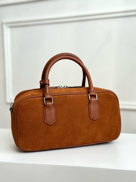 Женская кожаная сумка арт. ZHS395 YELLOW BROWN