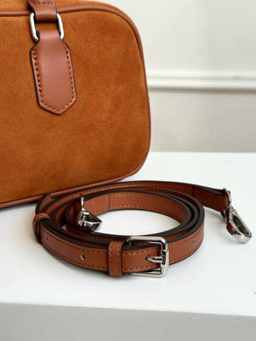 Женская кожаная сумка арт. ZHS395 YELLOW BROWN