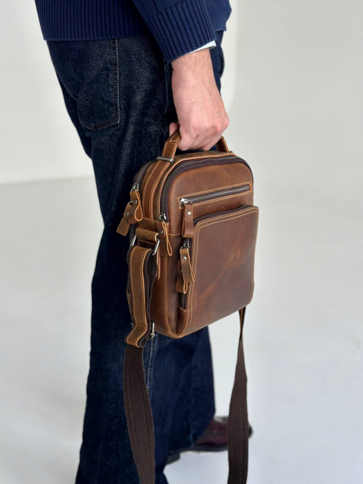 Мужская сумка планшет арт. BSP048 LIGHT BROWN