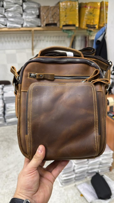 Мужская сумка планшет арт. BSP048 LIGHT BROWN