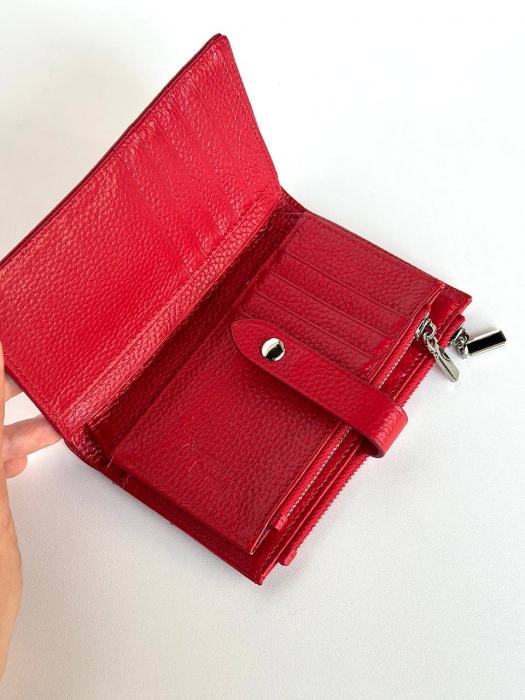 Женский кожаный кошелек арт. KZH0180 RED