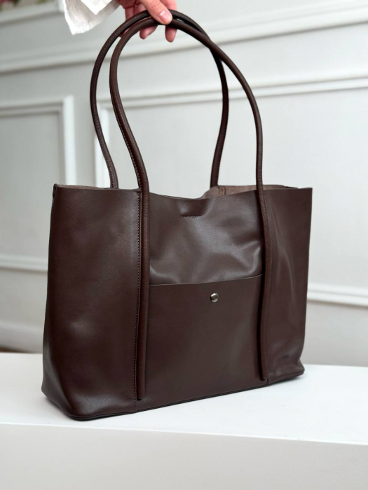 Женская кожаная сумка арт. ZHS288 CHOCOLATE