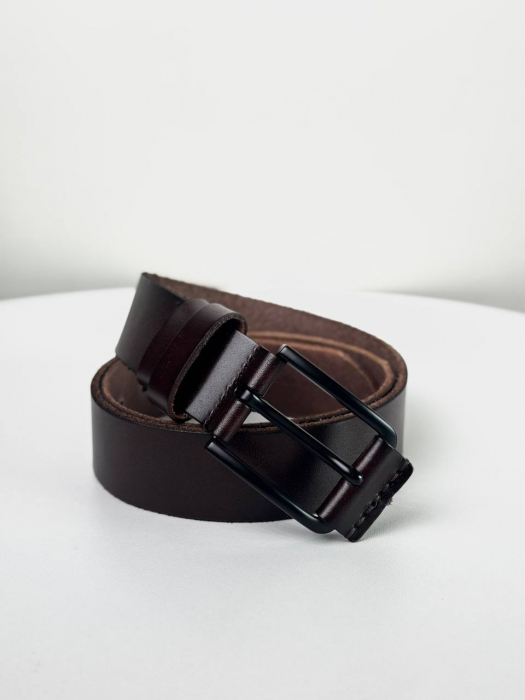 Мужской кожаный ремень арт. RK046 BROWN