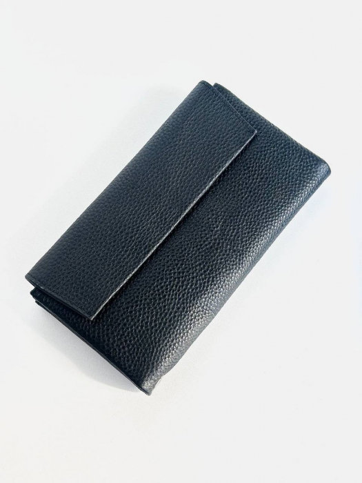 Женский кожаный кошелек арт. KZH0185 BLACK