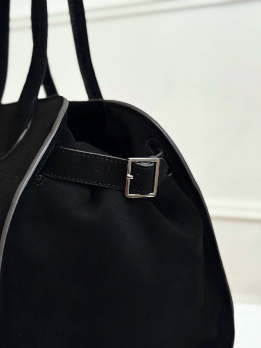 Женская кожаная сумка арт. ZHS293 BLACK VELVET