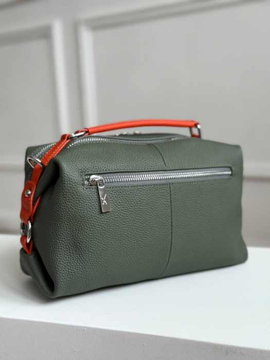 Женская кожаная сумка арт. ZHS252 GREEN