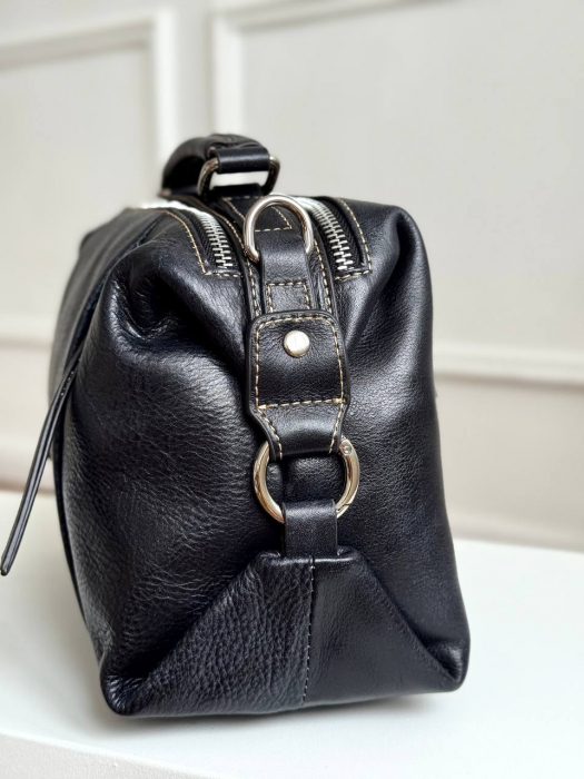 Женская кожаная сумка арт. ZHS042 DARK BLUE