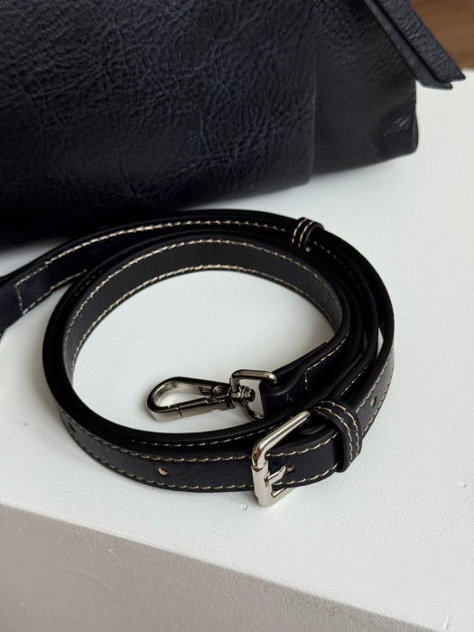 Женская кожаная сумка арт. ZHS042 DARK BLUE