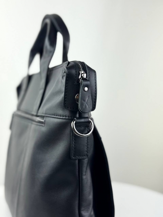 Мужская кожаная бизнес сумка арт. BS060 BLACK