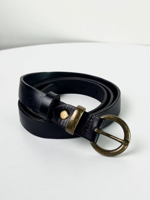Женский кожаный ремень арт. ZRK042 BLACK