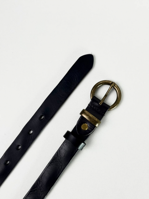 Женский кожаный ремень арт. ZRK042 BLACK