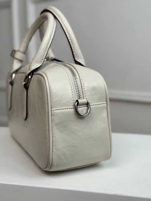 Женская кожаная сумка арт. ZHS395 WHITE
