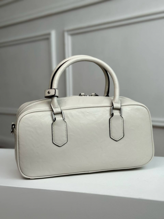 Женская кожаная сумка арт. ZHS395 WHITE