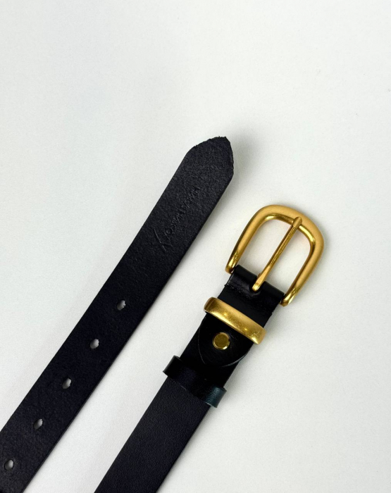 Женский кожаный ремень арт. ZRK090 BLACK