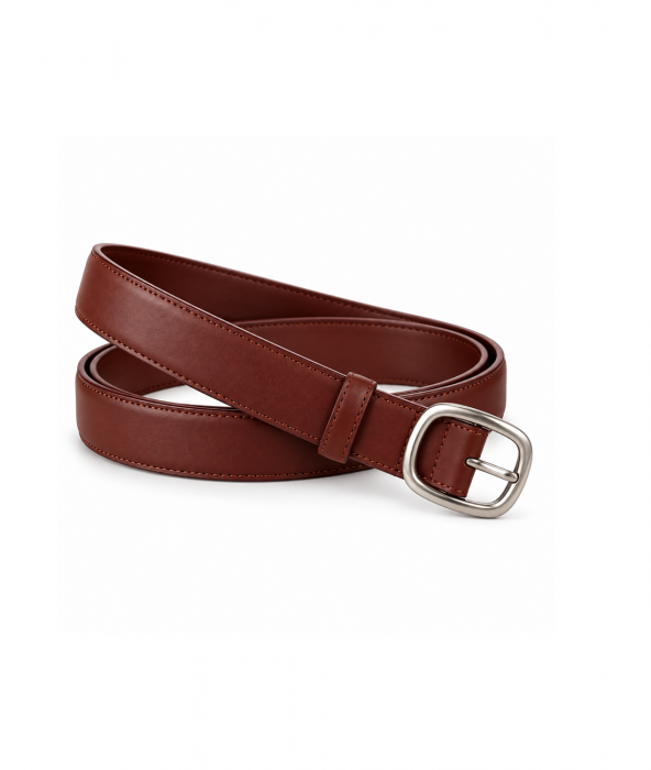 Женский кожаный ремень арт. ZRK077 BROWN