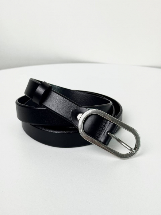 Женский кожаный ремень арт. ZRK092 BLACK