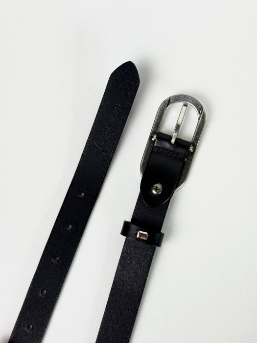 Женский кожаный ремень арт. ZRK092 BLACK