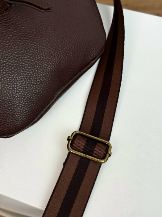 Кожаная поясная сумка арт. SP026 BROWN