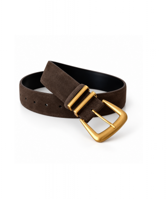 Женский кожаный ремень арт. ZRK078 BROWN