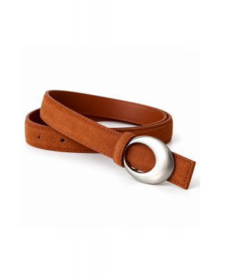 Женский кожаный ремень арт. ZRK079 BROWN