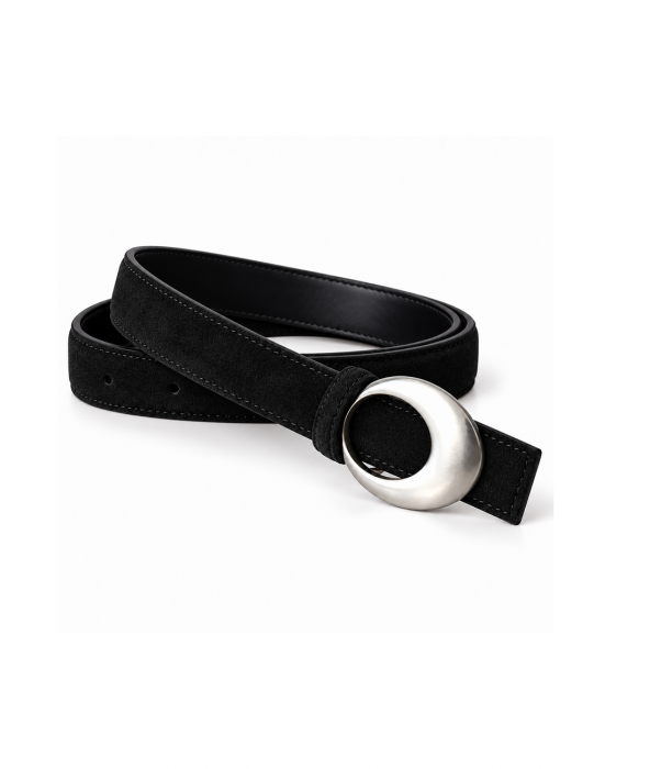 Женский кожаный ремень арт. ZRK079 BLACK