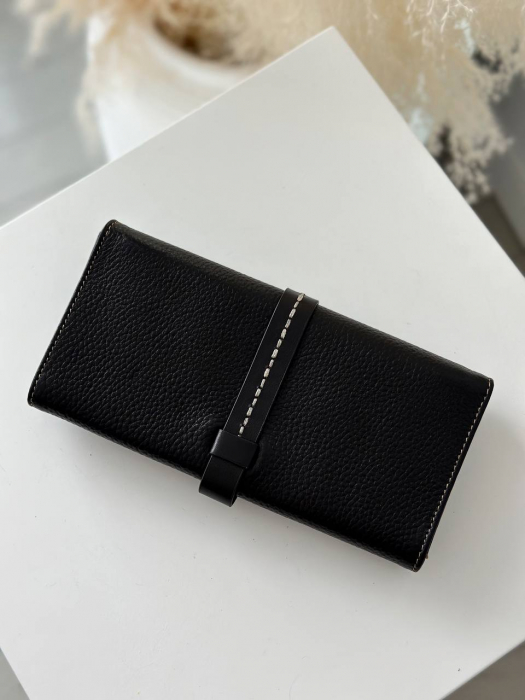 Женский кожаный кошелек арт. KZH0119 BLACK