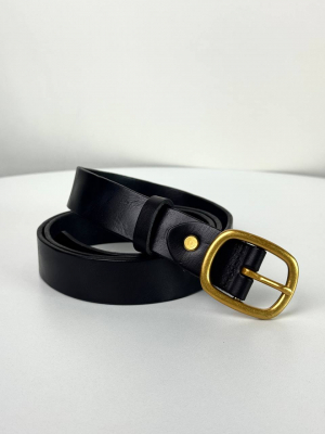 Женский кожаный ремень арт. ZRK097 BLACK