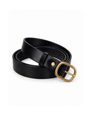 Женский кожаный ремень арт. ZRK097 BLACK
