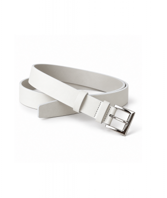 Женский кожаный ремень арт. ZRK080 WHITE