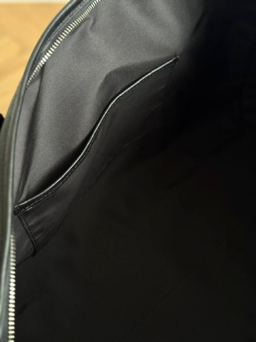 Дорожная кожаная сумка арт. DS075 BLACK