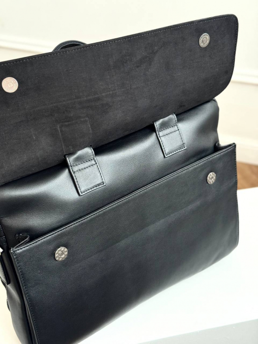 Мужская кожаная бизнес сумка арт. BS0124 BLACK