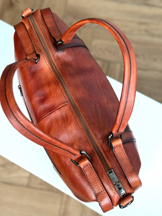 Кожаная женская сумка арт. ZHS317 BROWN