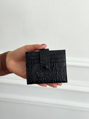 Женский кожаный кошелек арт. KZH0225 BLACK