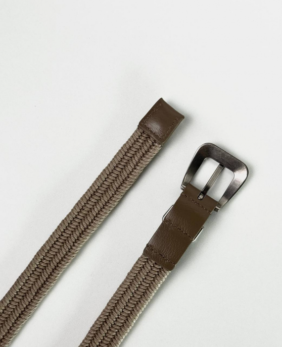 Женский кожаный ремень арт. ZRK098 BEIGE