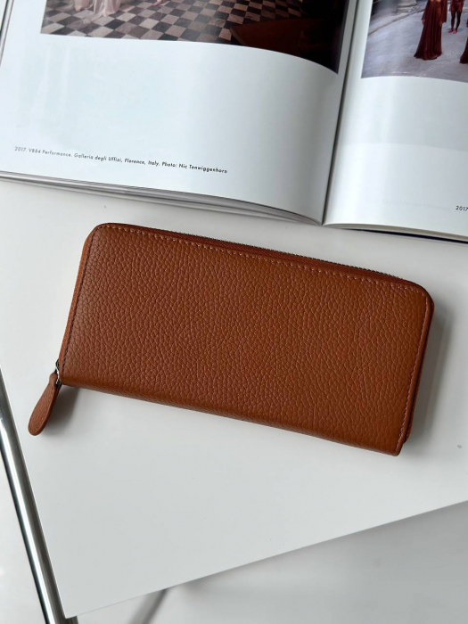 Женский кожаный кошелек арт. KZH050 BROWN