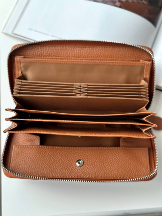 Женский кожаный кошелек арт. KZH050 BROWN