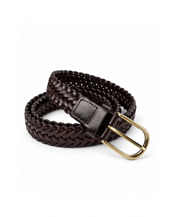 Женский кожаный ремень арт. ZRK0100 BROWN