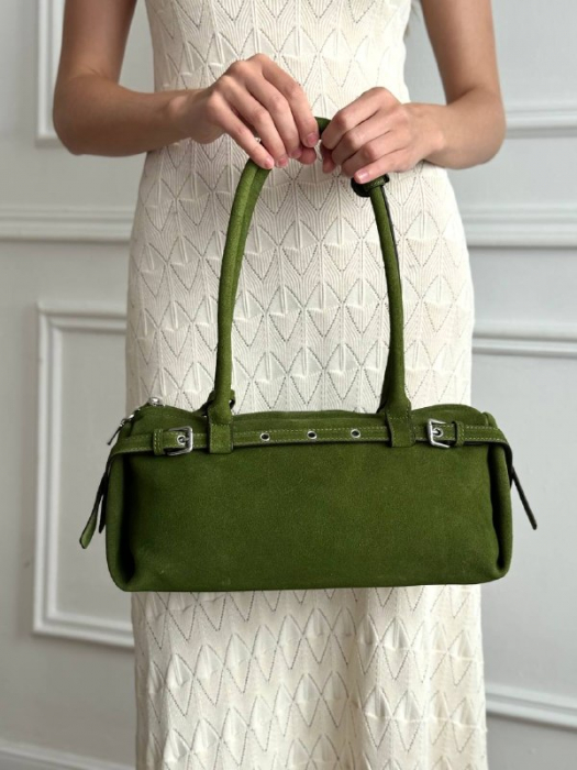 Женская кожаная сумка арт. ZHS416 GREEN