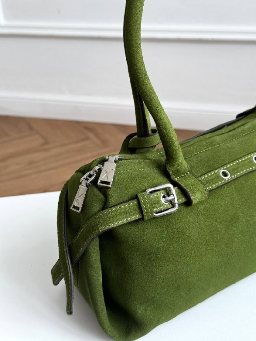 Женская кожаная сумка арт. ZHS416 GREEN