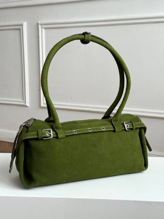 Женская кожаная сумка арт. ZHS416 GREEN