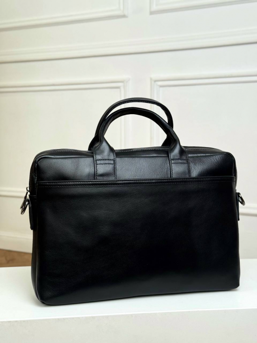 Мужская кожаная бизнес сумка арт. BS0101 BLACK