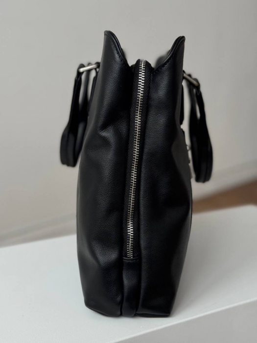 Мужская кожаная бизнес сумка арт. BS090 BLACK