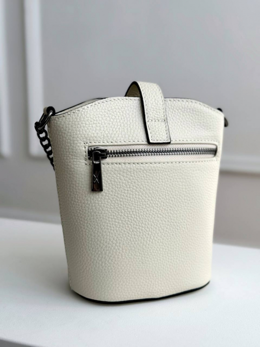 Женская кожаная сумка  арт. ZHS250 WHITE