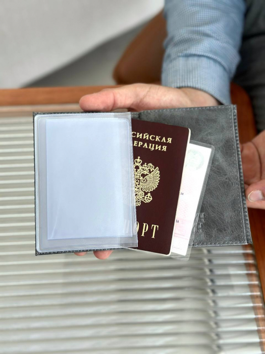 Обложка для документов арт. OD001 GRAY