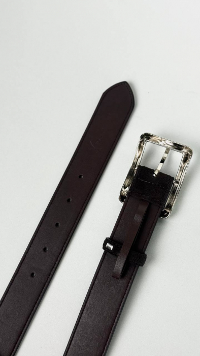 Женский кожаный ремень арт. ZRK0103 BROWN