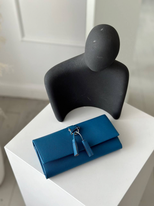 Женский кожаный кошелек арт. KZH0154 BLUE