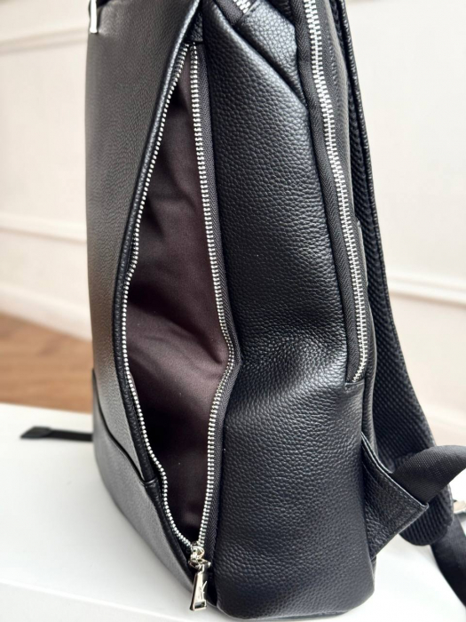 Мужской кожаный рюкзак арт. KR007 BLACK
