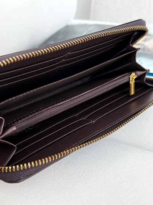 Женский кожаный кошелек арт. KZH0114 BROWN