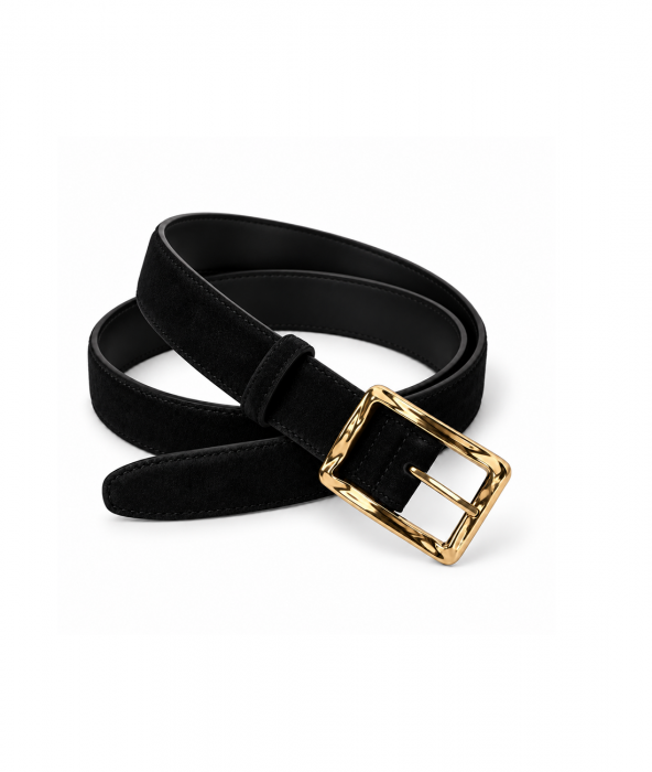Женский кожаный ремень арт. ZRK0104 BLACK