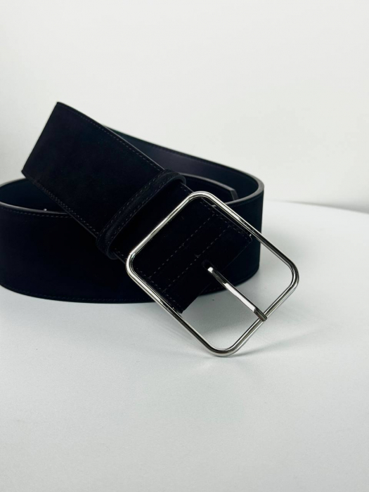 Женский кожаный ремень арт. ZRK0105 BLACK